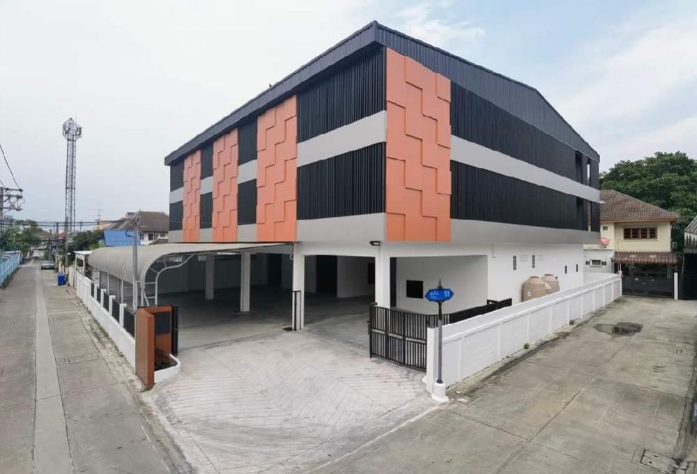 For RentOfficeBangna, Bearing, Lasalle : ⭐️⭐️ 3-storey office building for rent with warehouse space And 1 freight elevator near Bts and Mrt. Bearing EBM Bearing