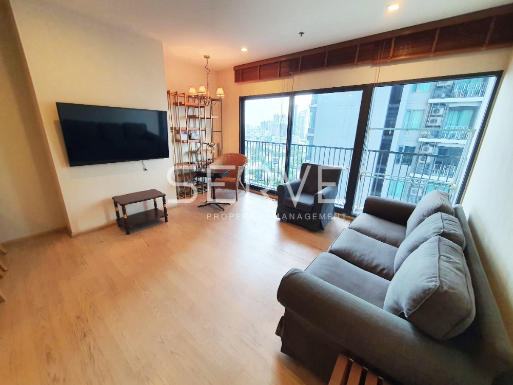 For RentCondoSukhumvit, Asoke, Thonglor : Corner Unit 1 Bed with Bathtub 60.99 sq.m. Nice Room High Fl. 15+ Next to BTS Thong Lo at Noble Remix Condo/ For Rent