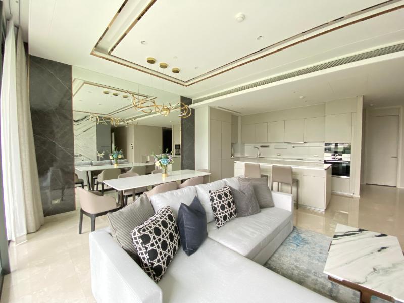 For SaleCondoWitthayu, Chidlom, Langsuan, Ploenchit : Condo For Sale The Residences at Sindhorn Kempinski Hotel Bangkok 2 Bedroom 3 Bathroom 158 sqm