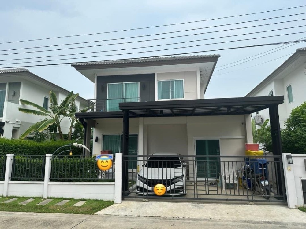 For RentHouseChaengwatana, Muangthong : House, next to SISB, never rented, 5 bedrooms, 4 bathrooms, with a bedroom on the 1st floor for the elderly