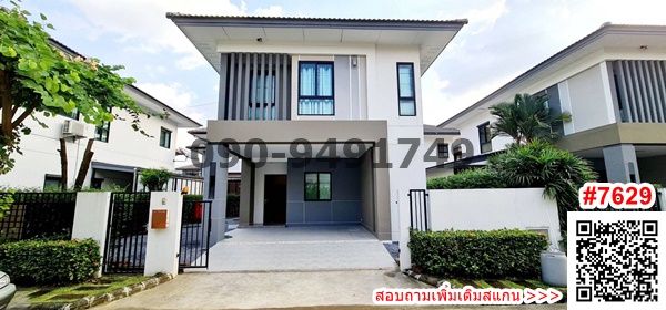 For RentHousePhutthamonthon, Salaya : 2-storey detached house for rent, Serene Petchkasem-Phutthamonthon Sai 3, near Home Pro Petchkasem