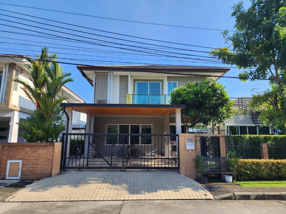 For SaleHousePattanakan, Srinakarin : Single house for sale, The Plant, Phatthanakan 38, Suan Luang, 66.9 sq m., 272 sq m., good location, garden view in front of the project.