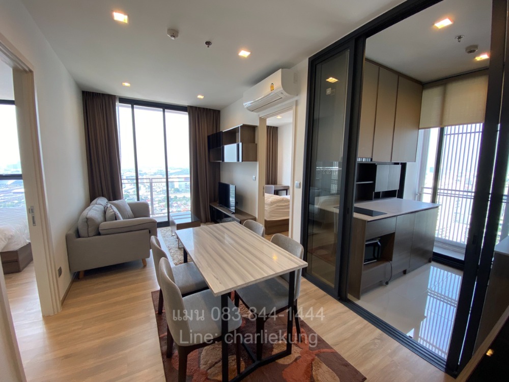 For RentCondoSapankwai,Jatujak : 🔥 For rent urgently! The Line Phahon-Pradipat, 2 bedrooms, 52.66 sq m, 32th+ floor, north, not hot, clear view, fully furnished 🔥 only 35,000 baht / month 🔥