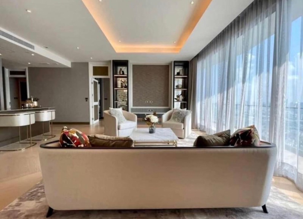 For SaleCondoWongwianyai, Charoennakor : ✅ Bangkok luxury penthouse @ The Residences at Mandarin Oriental Bangkok (40+flr / 605 sq.m.)