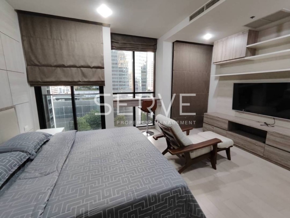 For RentCondoWitthayu, Chidlom, Langsuan, Ploenchit : 🔥🔥Large Room Studio with Partition 51.73 sq.m. Prefect Location Next to BTS Phloen Chit at Noble Ploenchit Condo / For Rent