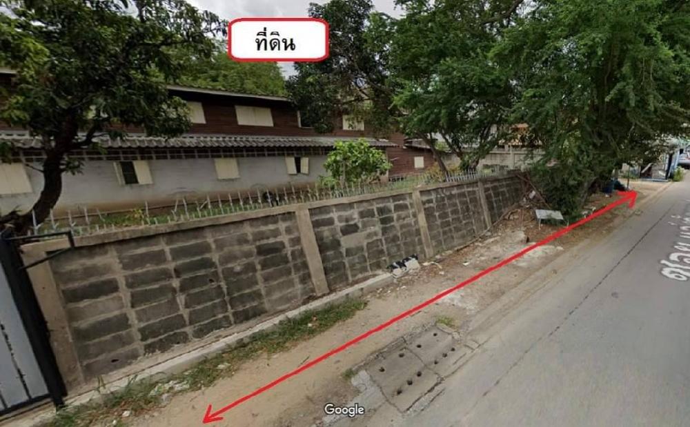 For SaleLandKasetsart, Ratchayothin : Sale of vacant land Soi Chaengwattana 4 intersection 1, area 289 square wah, Chaengwattana Road, Bang Khen District, Bangkok, near both BTS and BTS. Pink Line