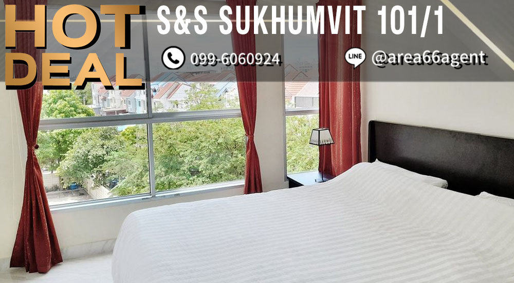 For SaleCondoOnnut, Udomsuk : 🔥For sale!! Condo S&S Sukhumvit 101/1