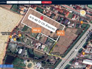 For SaleLandChiang Mai : Land for sale opposite Ton Pao Municipality, San Kamphaeng, Chiang Mai, 8,500 baht per square wah, cheaper than the neighboring plots. Suitable for small housing projects