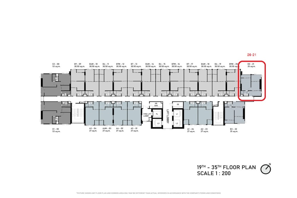 Sale DownCondoOnnut, Udomsuk : Aspire Onnut Station 1 Bedroom Plus size 35 sq.m.