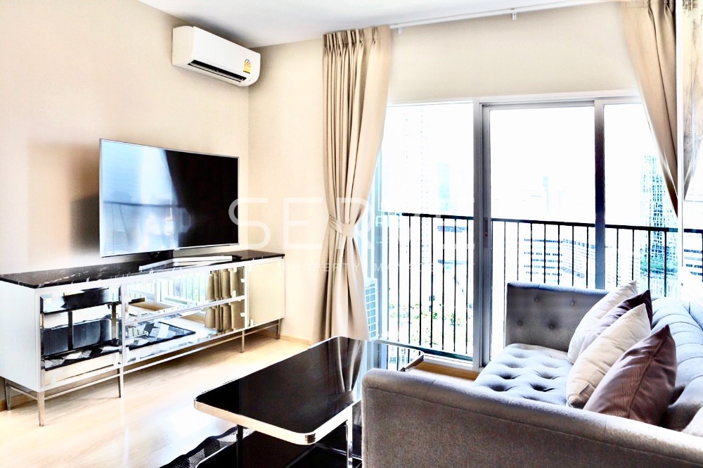 For RentCondoRatchadapisek, Huaikwang, Suttisan : 🔥🔥Luxury Style 2 Bed Corner Unit Good View MRT Thailand Cultural Centre 80 m.  @  Noble Revolve Ratchada 2