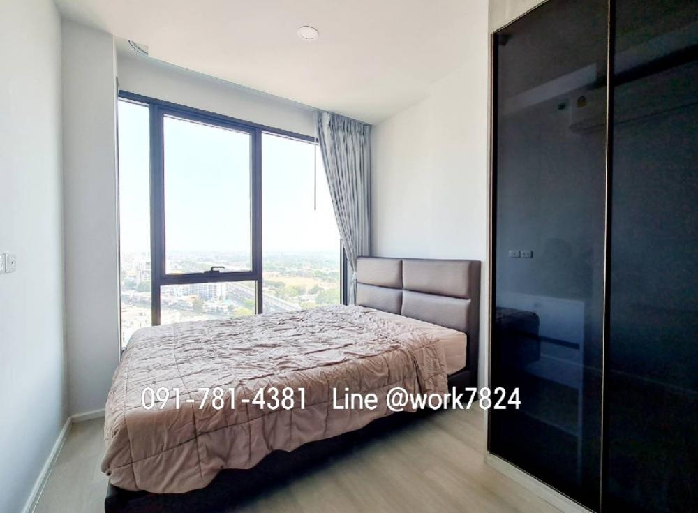 For RentCondoKasetsart, Ratchayothin : 🔸️Available room, May 66🔸️For rent, 1 Bed plus, high floor, no building blocking city view, facing towards the plain 11 !!️Umbrella all day, little morning sun!!️Ready to move in