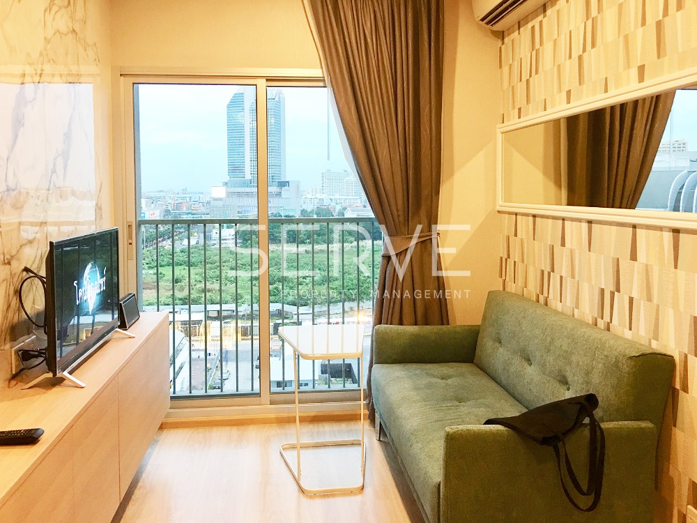 For RentCondoRatchadapisek, Huaikwang, Suttisan : 🔥Nice Room & Nice view 1 Bed Good Location MRT Thailand Cultural Centre 80 m. @ Noble Revolve Ratchada 1