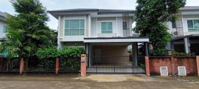 For RentHouseMin Buri, Romklao : House for rent, The Plan Simply, 2 floors, 51 square wah, 3 bedrooms, 3 bathrooms, beautifully decorated, air-conditioned, fully furnished, rent 40,000 baht, Ramkhamhaeng Road 118.