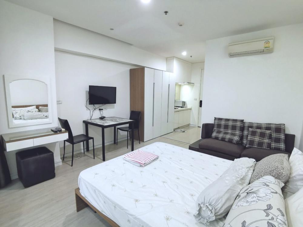 For RentCondoRama9, Petchburi, RCA : [Owner Post] Condo for rent, TC Green Studio 30sqm 11,000 baht, Fully furnished, Building B, No personal law, Special discount, Get Digital Door Agent