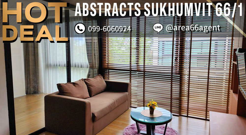 For SaleCondoOnnut, Udomsuk : 🔥 For sale Abstracts Sukhumvit 66/1 near the BTS.