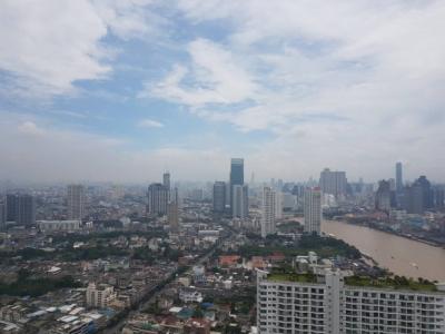 For SaleCondoWongwianyai, Charoennakor : Watermark Chaophraya, Watermark Chaophraya River Condo ,River view  225+40 sqm triple plex top floor 3+1 bedroom 3 bathroom 1 maid 1kikchen for rent/sale well price!