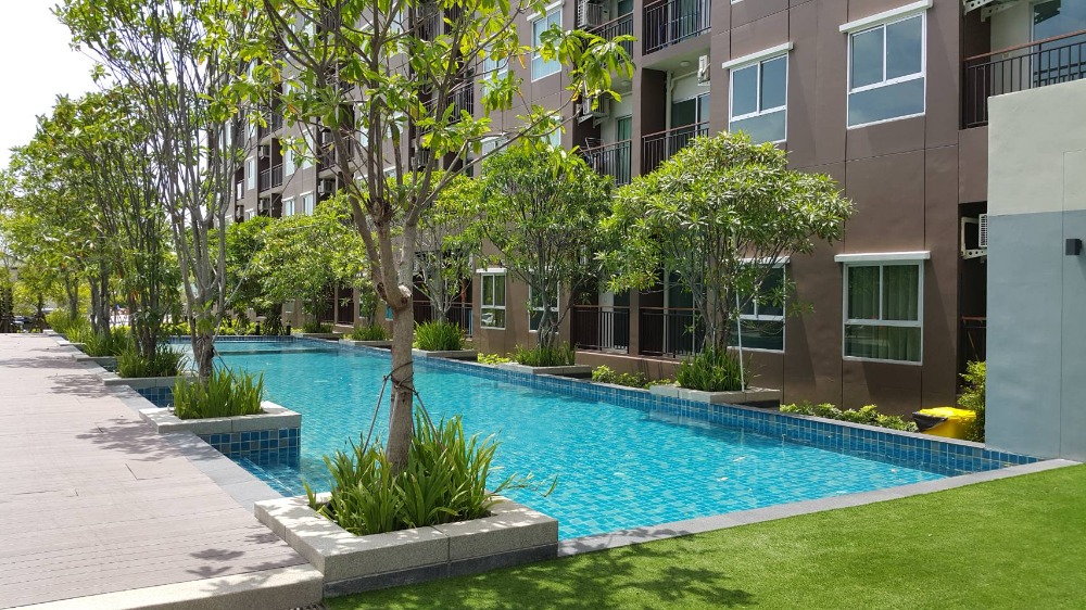 For RentCondoSamut Prakan,Samrong : Condo for rent Parkland Light Sukhumvit - Paknam, next to BTS Samut Prakan, 5,500 baht, fully furnished