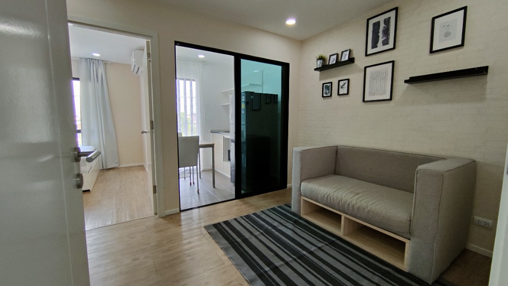 For RentCondoNonthaburi, Bang Yai, Bangbuathong : The Midd Condo (The Midd) has a washing machine, fully furnished, ready to move in, near MRT Talat Bang Yai (MID122)