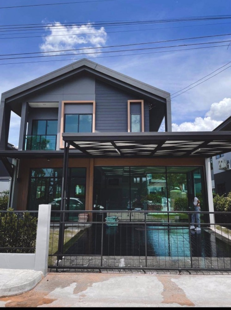 For RentHousePathum Thani,Rangsit, Thammasat : For rent: 2-storey detached house, Ratchaphruek Road 346, good location, convenient transportation