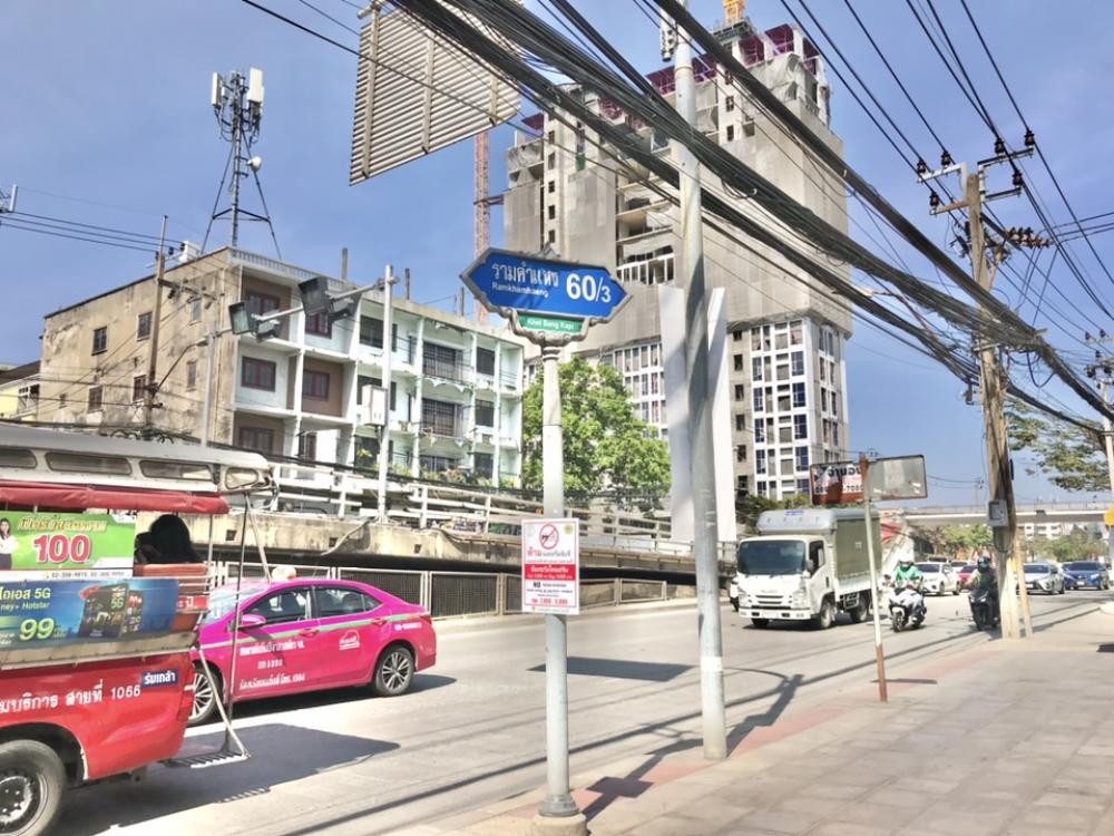 For SaleCondoLadprao101, Happy Land, The Mall Bang Kapi : Namchok Condo for sale, cheapest, ready to move in, in Ramkhamhaeng 60/3, size 30.7 square meters, 7th floor, near Ramkhamhaeng 1 Hospital.