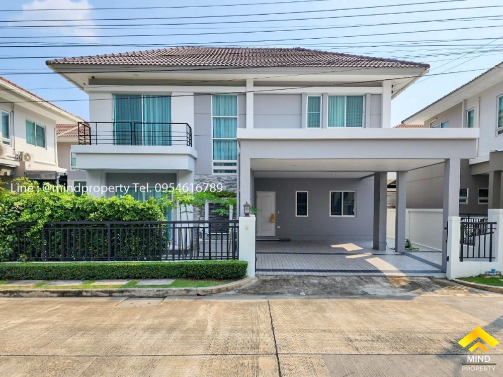 For SaleHouseNawamin, Ramindra : Single house ready to move in, built in the whole house, Life Bangkok Boulevard Village, Ramintra 103, next to the main road, next to the Pink Line BTS.