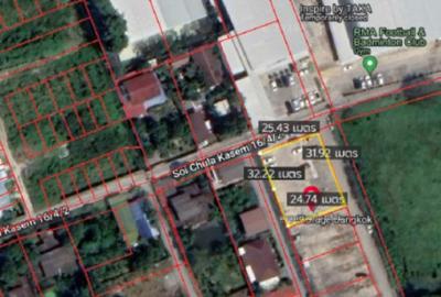 For SaleLandChaengwatana, Muangthong : Land for sale near Chula Kasem Land Community 16-4-2 Soi Ngamwongwan 6, Ngamwongwan Road, 200 sq.w.