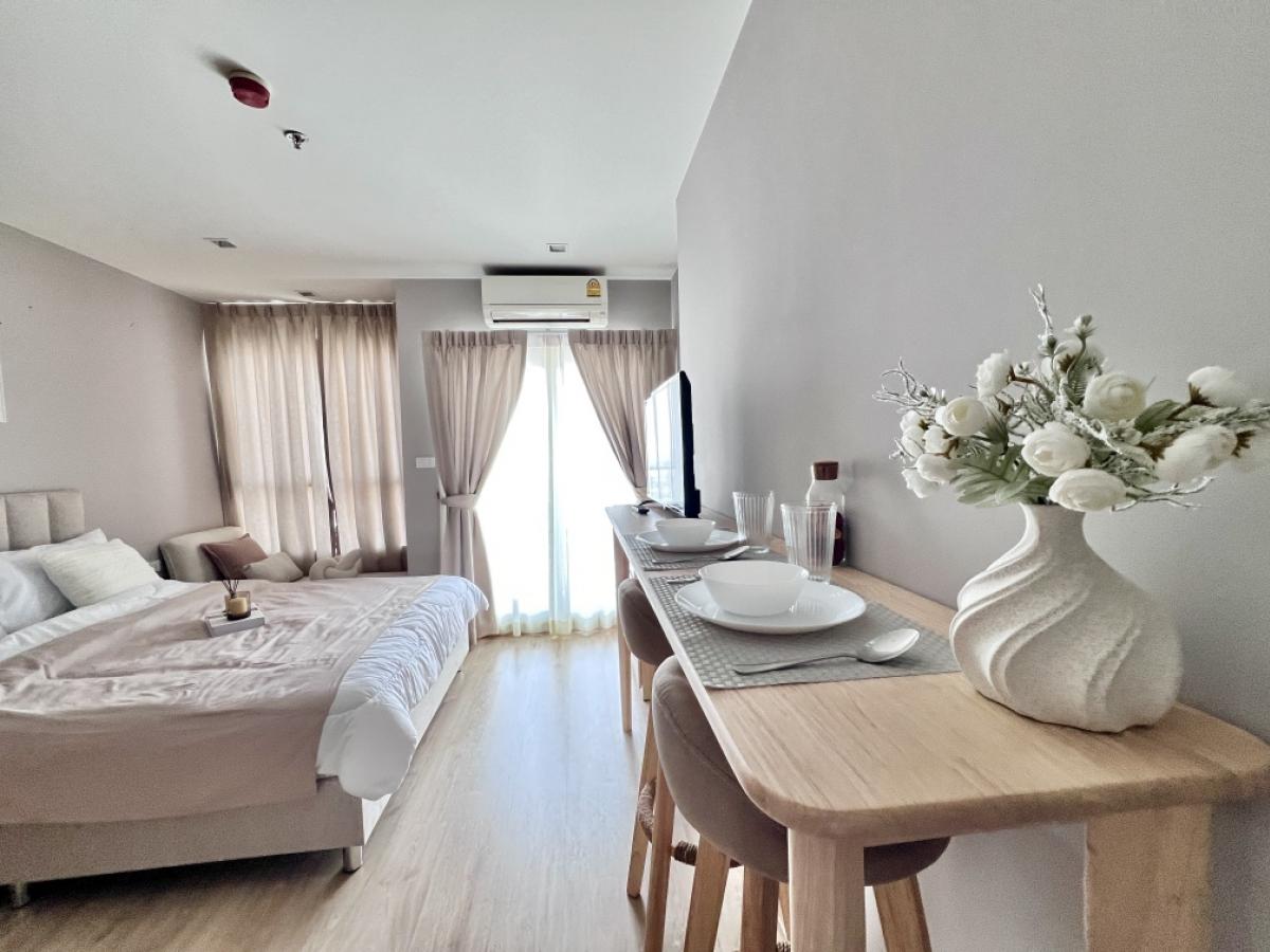 For RentCondoNonthaburi, Bang Yai, Bangbuathong : For rent!!️ Casa Condo @MRT Sam Yaek Bang Yai, 1 bed, 1 bath, size 26 sq m, 8th floor, new room, never been rented.