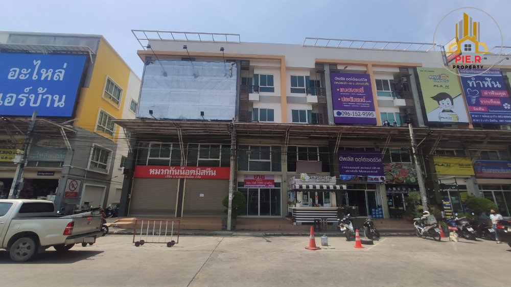 For SaleShophouseMin Buri, Romklao : 4-storey commercial building, Ramkhamhaeng Road (Soi Mistine), next to the Orange Line - near Ramkhamhaeng 2 Hospital