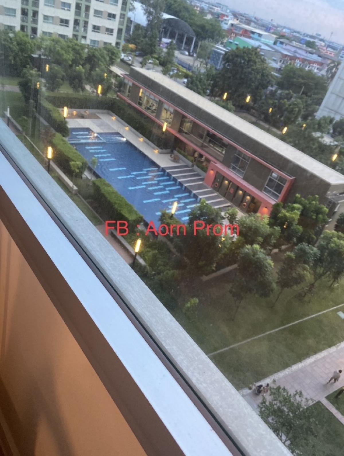 For RentCondoBang kae, Phetkasem : For rent Lumpini Park Phetkasem 98 (Lumpini Park Phetkasem 98) Building C, swimming pool view, large room 🌈Air conditioner, double door refrigerator, microwave, TV, water heater.