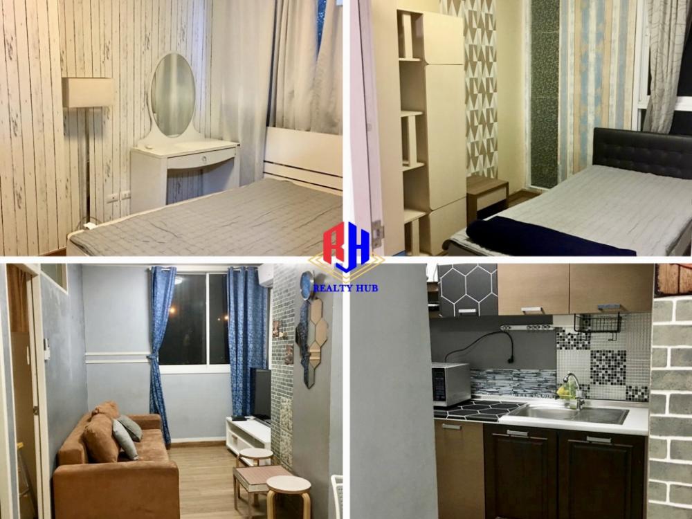 For SaleCondoPattanakan, Srinakarin : For sale: Bliss Condo Rama 9-Hua Mak, corner room, 2 bedrooms, next to Airport Link Hua Mak, Yellow Line