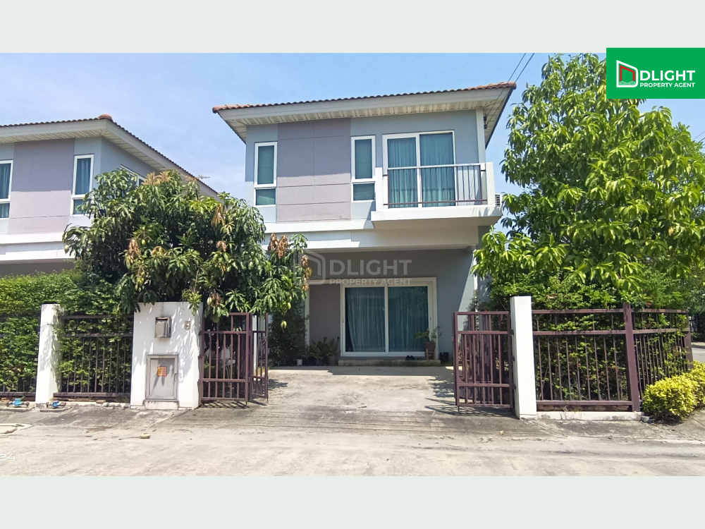 For SaleHouseRama5, Ratchapruek, Bangkruai : Supalai Ville Outer Ring Road - Bang Yai, beautiful corner house next to the main road, 39 sq.wa., 3 bedrooms, 2 bathrooms, plus some furniture, 3.8 million