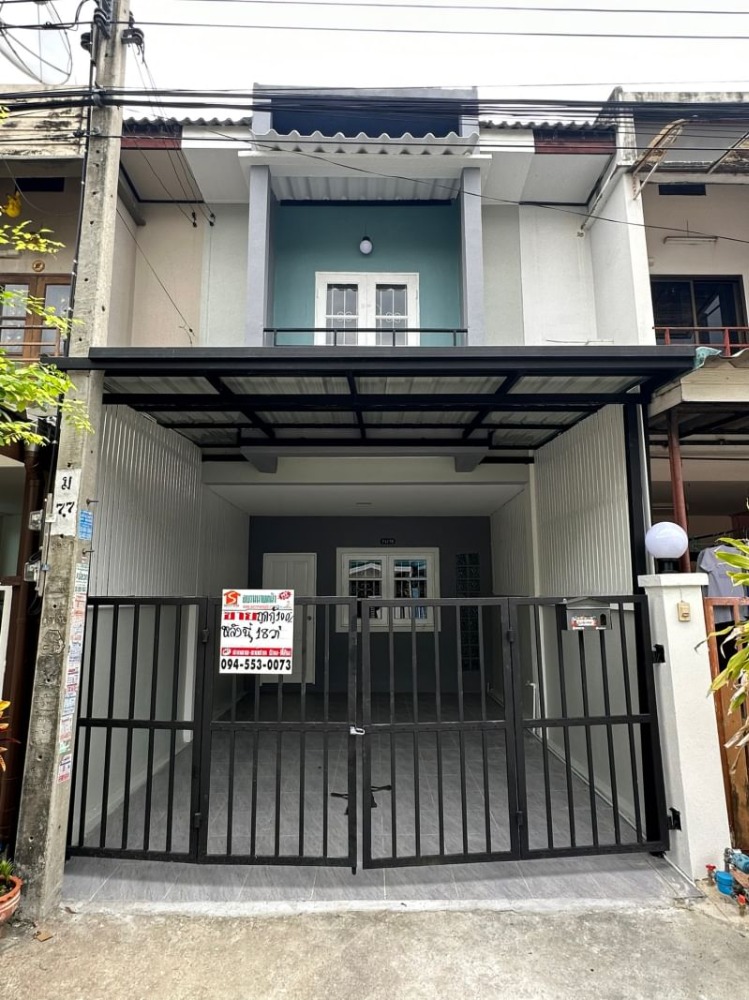 For SaleTownhouseNawamin, Ramindra : Townhouse for sale, 2 floors, behind the corner, 28 sq m. KC Village Ramintra 8, Thai Raman Road, Khlong Sam Wa District.