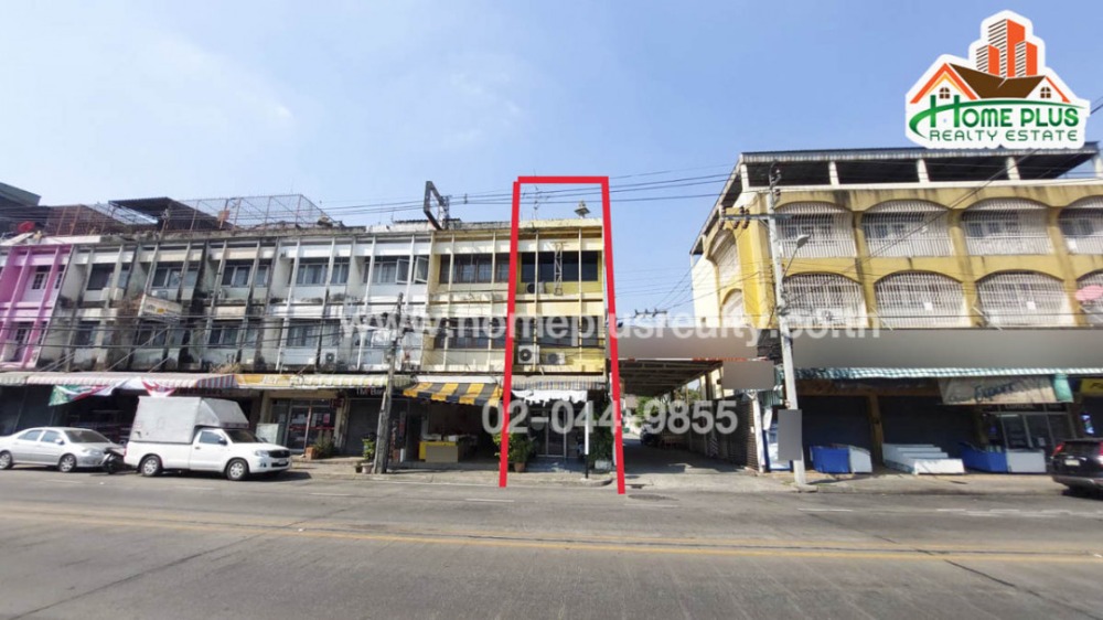 For SaleShophouseNonthaburi, Bang Yai, Bangbuathong : 3 and a half storey commercial building, Pracharat Road, Nonthaburi (opposite Toyota Center, Nonthaburi)