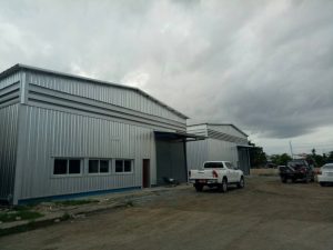 For RentWarehouseSamut Prakan,Samrong : prefab warehouse Next to Thepharak Road