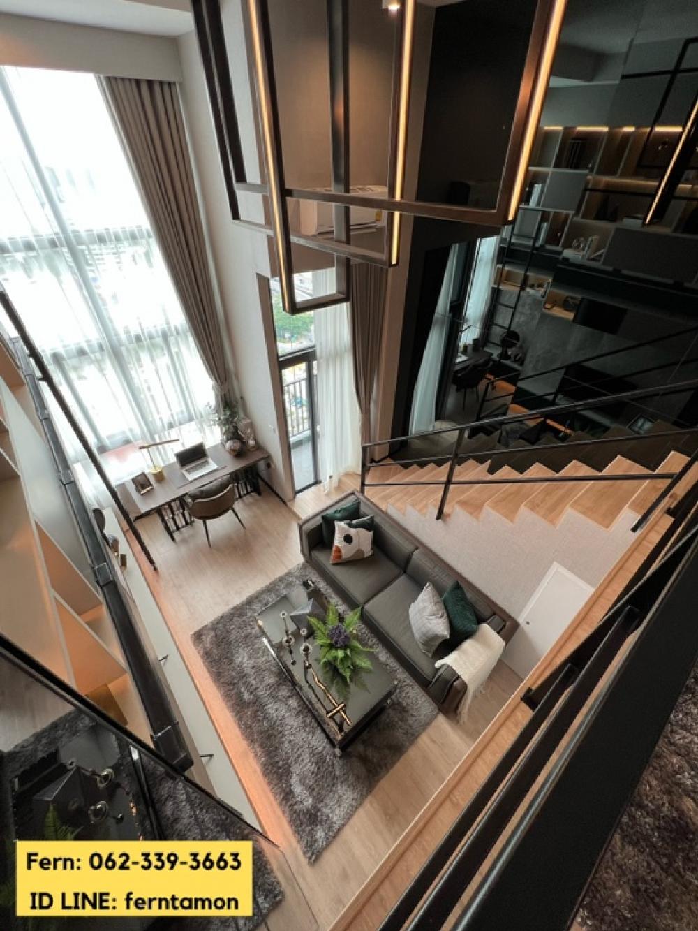 For SaleCondoRama9, Petchburi, RCA : New room from the Hybrid project, ceiling height 36.31 sq m. Get a decorated room, ready to move in. Ideo Rama9-Asoke. Interested in making an appointment to see the project 062-339-3663.