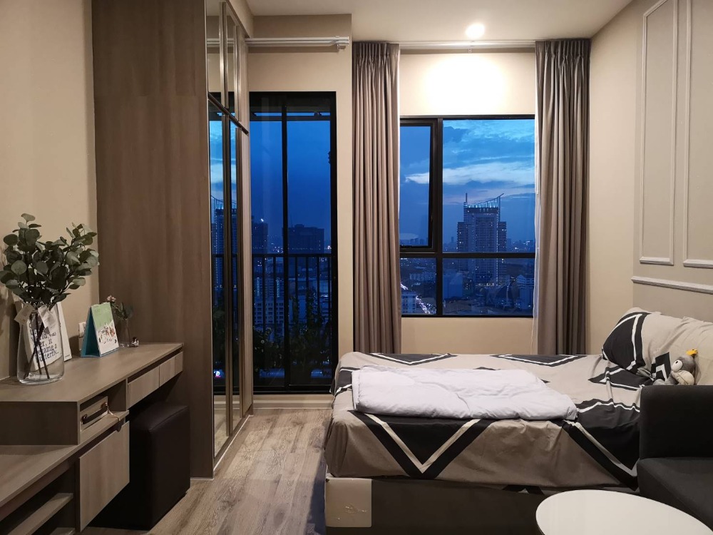 For SaleCondoRamkhamhaeng, Hua Mak : studio, size 23 sq m., 3.09 million, fully furnished, city view