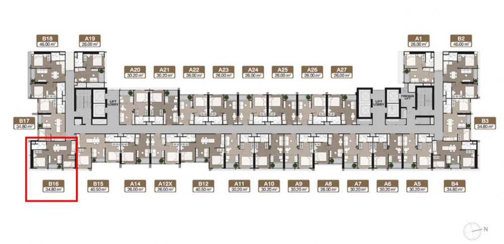 ขายดาวน์คอนโดพระราม 9 เพชรบุรีตัดใหม่ RCA : ขายดาวน์ 1 Bed Plus ห้องหายาก 34.8 ตรม ทิศตะวันออก โคต้าต่างชาติ