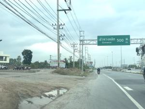 For SaleLandKorat Nakhon Ratchasima : Land for sale on Mittraphap Road, Na Klang, Sung Noen, area 16 rai, Na Klang Subdistrict, Sung Noen District, Nakhon Ratchasima, land in purple area.