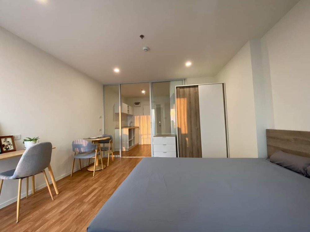 For RentCondoPattanakan, Srinakarin : 🛟 Condo for rent Lumpini Ville Phatthanakan-Srinakarin, high floor, beautiful view, size 26 sq m., beautiful built-in room. Near Kasem Bundit University, near True building, only 8500-