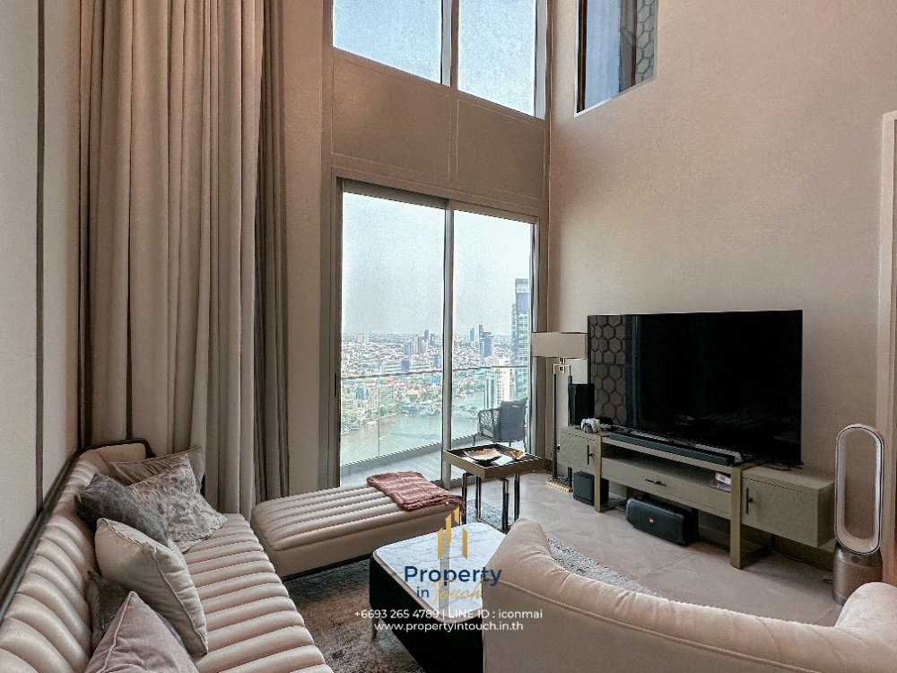 For SaleCondoWongwianyai, Charoennakor : **Duplex Fully Furnished For Sell** The Residences at Mandarin Oriental, Bangkok