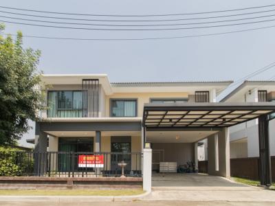 For SaleHouseMahachai Samut Sakhon : House for sale, Grandio Rama 2, 220 sq m. 61.9 sq w., good value CC1A