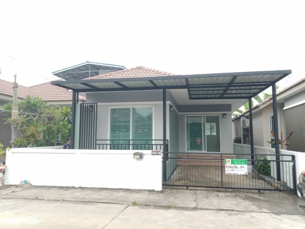 For SaleHouseMin Buri, Romklao : Cheap sale, single-storey detached house, 39.7 square wa. Sin Perm Village. Pracha Ruam Chai Road, Khlong Sam Wa District