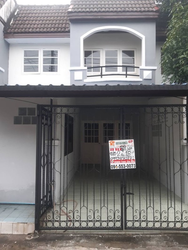 For SaleTownhousePathum Thani,Rangsit, Thammasat : Townhouse for sale in Thanyaburi, Pathum Thani.