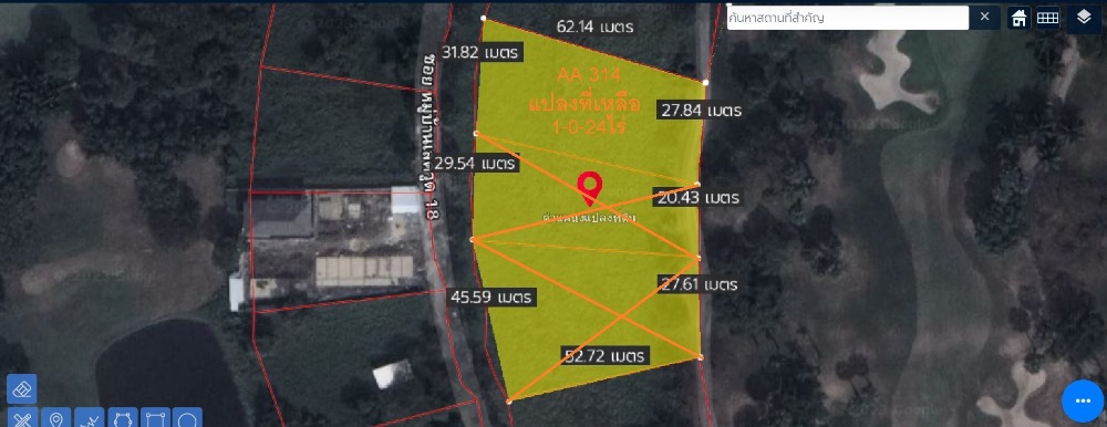 ขายที่ดินบางนา แบริ่ง ลาซาล : ที่ดิน 1-0-24ไร่ Lakewood Country Club บางนา สมุทรปราการ