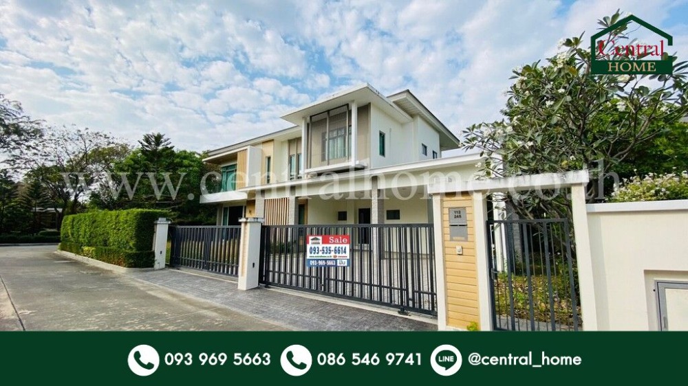 For SaleHouseRama5, Ratchapruek, Bangkruai : Single house, Perfect Masterpiece Century Rattanathibet, behind the corner, large plot, next to the Master Club.