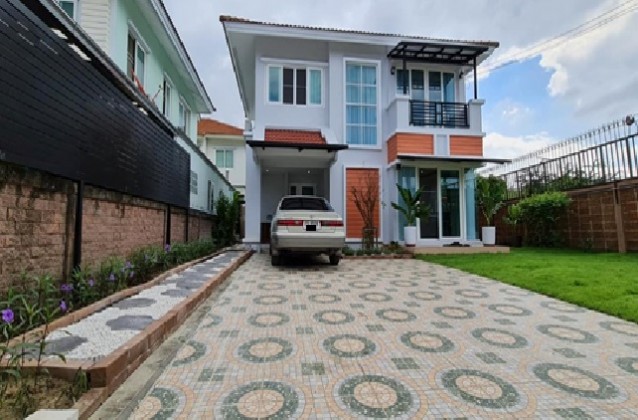 For RentHouseNonthaburi, Bang Yai, Bangbuathong : For Rent, 2-story detached house for rent, Casa Ville Village, Ratchaphruek, Rattanathibet, very beautiful house, fully furnished, 4 air conditioners, residential only. No pets allowed