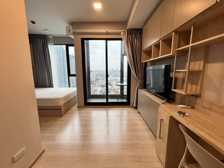 For SaleCondoRattanathibet, Sanambinna : 📌Room for sale with tenant, new condo Unio H Tiwanon, size 25 sq m, 24th floor, near the MRT Purple Line, Tiwanon Intersection Station🚈