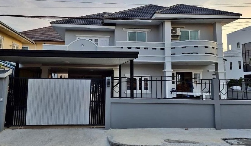 For RentHouseRattanathibet, Sanambinna : 2 storey detached house for rent New renovation 90 sq m. Located on Rattanathibet Road (Soi Tha It) near Phra Nang Klao Bridge Rent 35,000/month