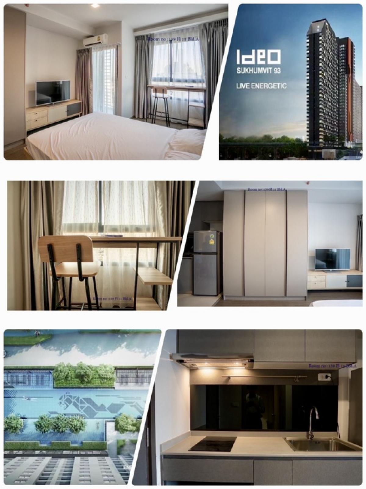 For RentCondoOnnut, Udomsuk : ❌❌Already reserved ❌❌🍀Ideo Sukhumvit 93🍀Fully furnished, use SB furniture in the entire room🍀11th floor 🍀BTS view 🚇 Building A