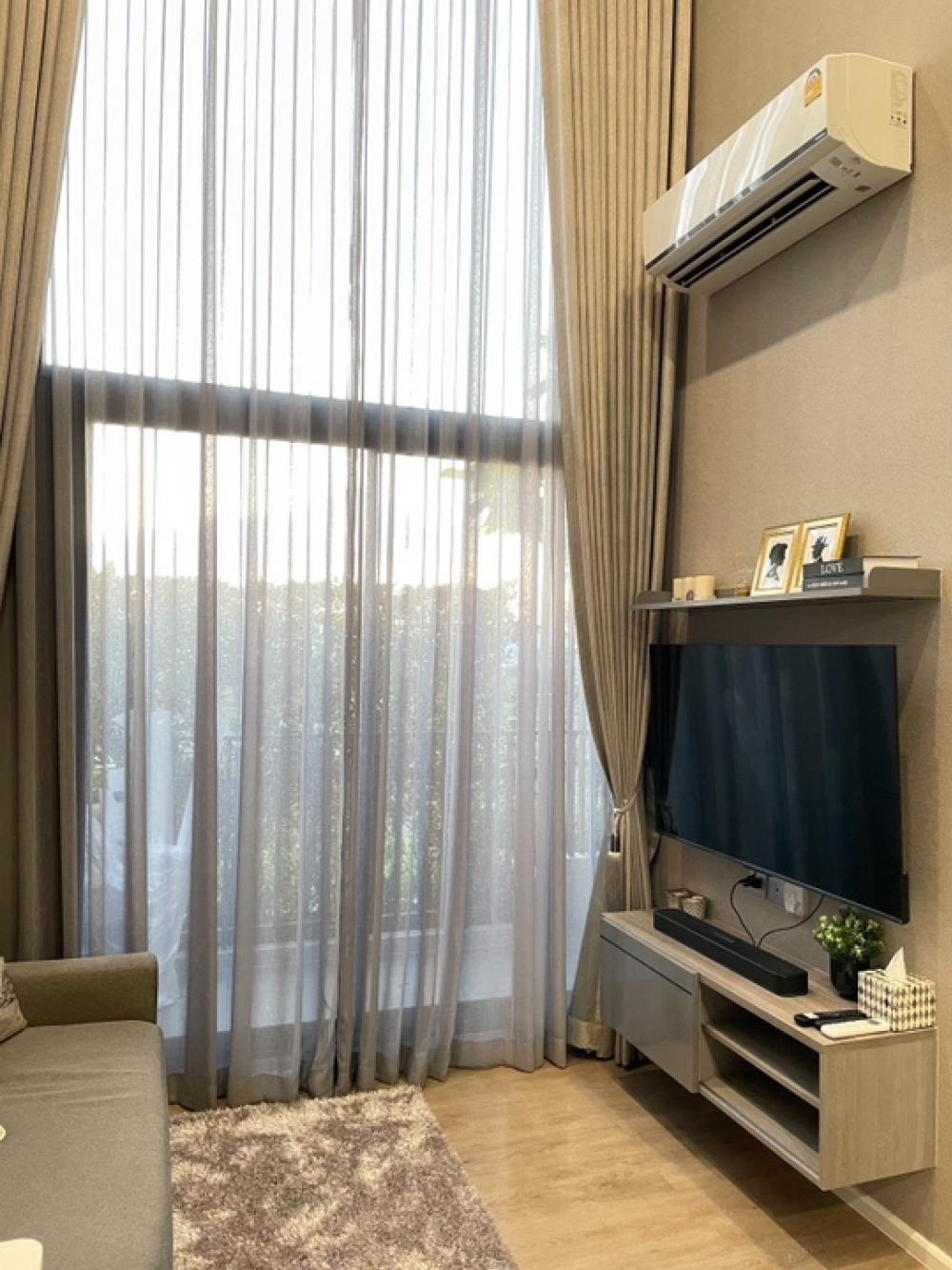 Sale DownCondoRamkhamhaeng, Hua Mak : For sale: Modiz Rhyme, 8th floor, best view, A808, Duplex room, 1st hand, decorated, ready to move in, owner sells himself